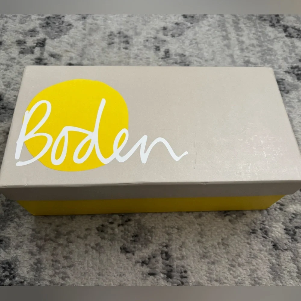 Boden Lena black suede slingback low heel